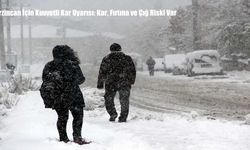Erzincan İçin Kuvvetli Kar Uyarısı: Kar, Fırtına ve Çığ Riski Var