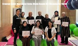 Erzurum Şehir Hastanesi Gebe Okulu Kasım Ayı Mezunlarını Verdi