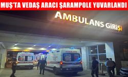 Muş'ta VEDAŞ aracı şarampole yuvarlandı: 1 ağır yaralı