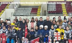 Erzurum’da Dostluk Kupası Heyecanı: Buz Üzerinde Kardeşlik Buluşması