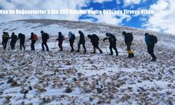 Van’da Doğaseverler 3 Bin 395 Rakımlı Vavira Dağı’nda Zirveye Ulaştı