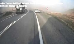 Elazığ-Alacakaya Yolunda Hatalı Sollama Dehşeti: Karşıdan Gelen Kamyonla Burun Buruna Gelen Otomobil Son Anda Kurtuldu