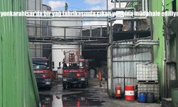 Afyonkarahisar'da bir yağ fabrikasında çıkan yangına müdahale ediliyor