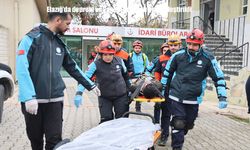 Elazığ’da deprem ve yangın tatbikatı gerçekleştirildi