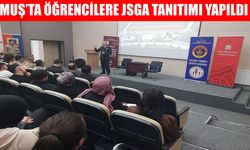 Muş'ta öğrencilere ‘Jandarma Sahil Güvenlik Akademisi’ tanıtıldı