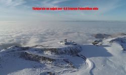 Türkiye’nin en soğuk noktası Erzurum Palandöken: -6.6 derece