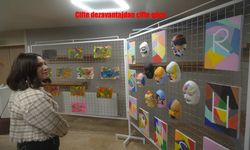 Erzurum’da Özel İhtiyaçlı Kız Çocuklarının Eserleri Buz Müzesi’nde Sergilendi