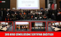 Muş’ta 309 AFAD gönüllüsü sertifikalarını aldı