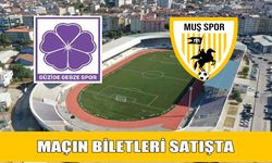 Muşspor-Gebzespor maçının biletleri satışta