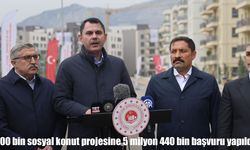 500 bin sosyal konut projesine 5 milyon 440 bin başvuru yapıldı