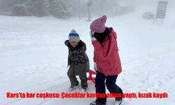 Kars Beyaza Büründü: Çocuklar İlk Karın Tadını Çıkardı