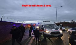 Bingöl’de Kaygan Yolda Korkutan Kaza: 6 Yaralı