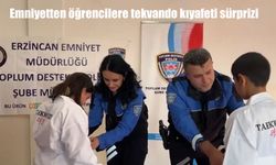 Erzincan Emniyetinden öğrencilere tekvando kıyafeti sürprizi