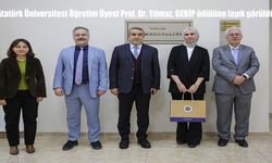 Atatürk Üniversitesi Öğretim Üyesi Prof. Dr. Yılmaz, GEBİP ödülüne layık görüldü