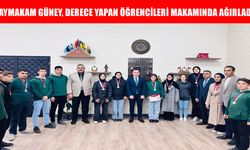 Hasköy Kaymakamı Güney, şampiyon güreşçileri makamında ağırladı