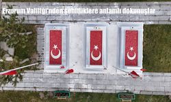 Erzurum Valiliği'nden şehitliklere anlamlı dokunuşlar