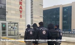 Elazığ’da göçmen kaçakçılığı operasyonu: 16 yabancı uyruklu şahıs yakalandı
