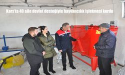 Kars'ta 40 aile devlet desteğiyle hayvancılık işletmesi kurdu
