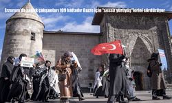Erzurum'da sağlık çalışanları 109 haftadır Gazze için "sessiz yürüyüş"lerini sürdürüyor
