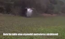 Takla atan otomobil metrelerce sürüklendi: 1 yaralı