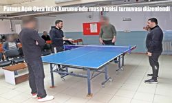 Patnos Açık Cezaevi’nde Hükümlüler İçin Masa Tenisi Turnuvası