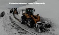 Erzincan’da ulaşıma kapanan 12 köy yolu açıldı