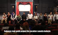 Sahneye renk geldi projesi ile çocuklar sanatla buluştu