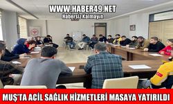 Muş’ta 112 istasyon sorumluları ile değerlendirme toplantısı yapıldı