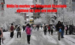 Bitlis’te Eğitime Kar Engeli
