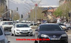 Erzincan’da trafiğe kayıtlı araç sayısı 83 bin 133’e ulaştı