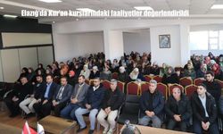 Elazığ’da Kur’an kurslarındaki faaliyetler değerlendirildi