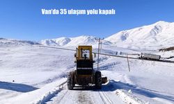 Van'da 35 ulaşım yolu kapalı