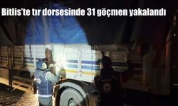 Bitlis'te tır dorsesinde 31 göçmen yakalandı