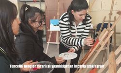 Tuncelili gençler zararlı alışkanlıklardan fırçayla uzaklaşıyor