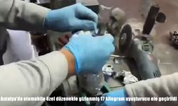 Antalya'da otomobile özel düzenekle gizlenmiş 17 kilogram uyuşturucu ele geçirildi