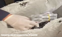 Samsun'da 6 bin 621 uyuşturucu hap ele geçirildi