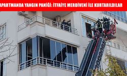 Apartmanda yangın çıktı: 20’den fazla kişi itfaiye merdiveniyle kurtarıldı
