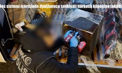 Ses sistemi içerisinde uyuşturucu sevkiyatı narkotik köpeğine takıldı