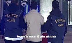 Erzurum’da aranan 80 şahıs yakalandı