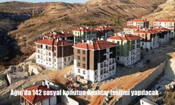 Ağın'da 142 sosyal konutun anahtar teslimi yapılacak