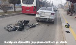 Malatya'da otomobil ile motosiklet çarpıştı: 1 yaralı