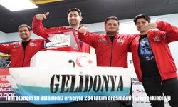 Tam otonom su üstü deniz aracıyla 284 takım arasından Türkiye ikinciliği