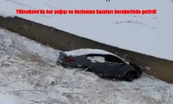 Yüksekova’da Kar ve Buzlanma Kazalara Yol Açtı: 4 Araçta Maddi Hasar