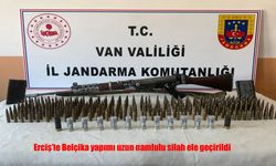 Erciş'te Belçika yapımı uzun namlulu silah ele geçirildi