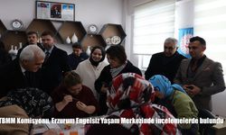 TBMM Komisyonu, Erzurum Engelsiz Yaşam Merkezinde incelemelerde bulundu