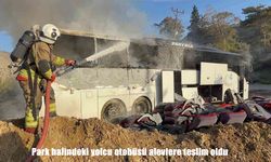 Hatay’da yolcu otobüsü alevlere teslim oldu