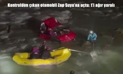 Kontrolden çıkan otomobil Zap Suyu’na uçtu: 1’i ağır yaralı