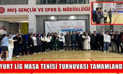 Muş'ta Yurt Lig Masa Tenisi heyecanı: Dereceye giren sporcular ödüllendirildi