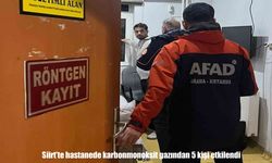 Siirt’te hastanede karbonmonoksit zehirlenmesi: 5 kişi etkilendi