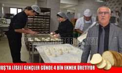 Muş’ta pansiyonlu okulların ekmeği meslek liselilerden: Günde 4 bin ekmek üretiyorlar